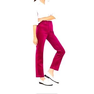 Ann Taylor Petite Signature Burgundy Corduroy Pants 8P